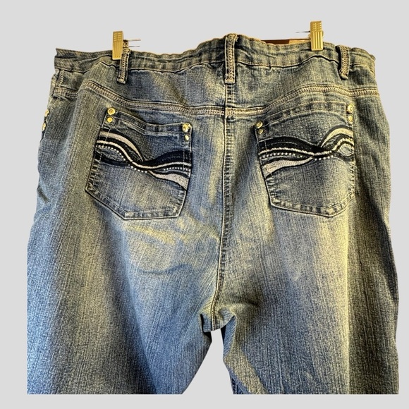 Penningtons Women’s Jeans 22 Blue Wide Leg - Picture 9 of 15